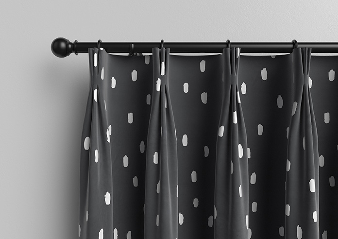 Ink Spots, Black and White - Made to Measure Curtains - Image 11